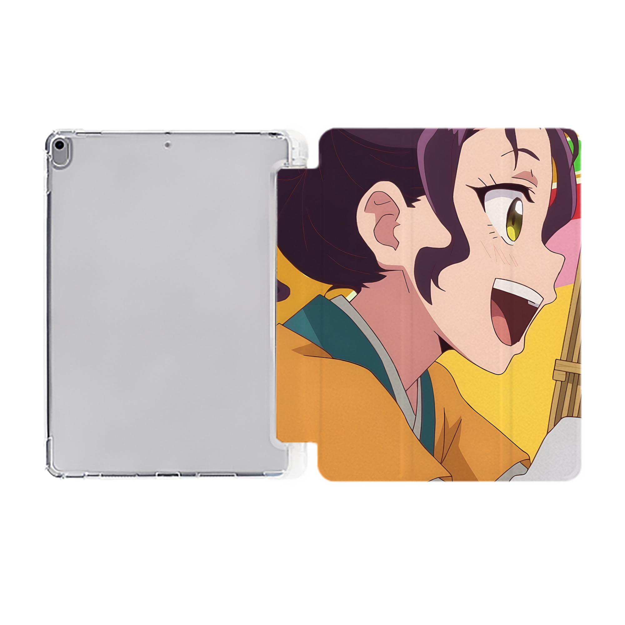 （画像用） 薬屋のひとりごと The Apothecary Diaries IPad ケース ペン収納付き 三つ折りスタンド PUレザー×シリコン 対応機種9.5/10.5/10.9インチ